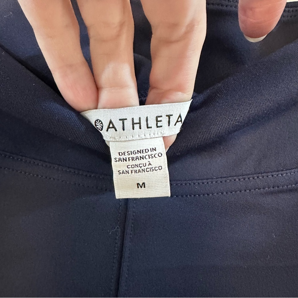 Athleta Delancey skyline high rise hybrid pants navy blue size medium - Picture 7 of 9